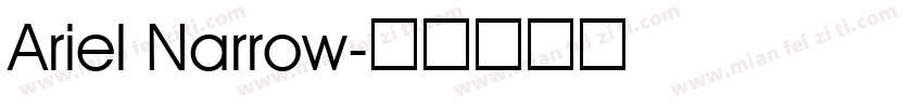 Ariel Narrow字体转换